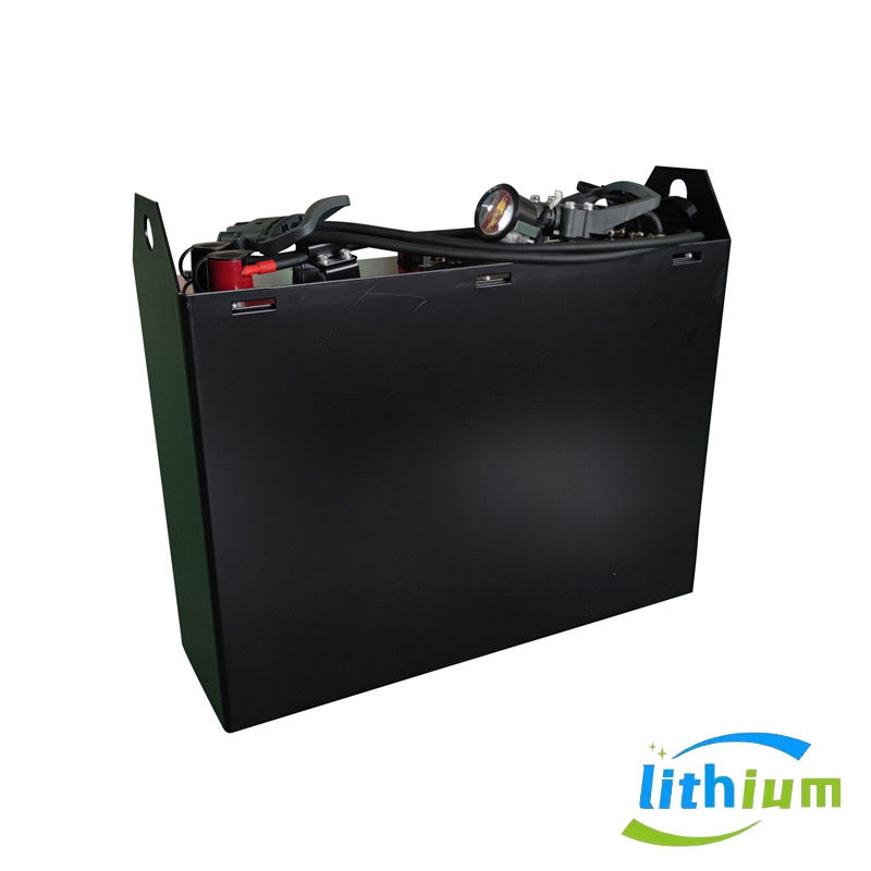 Power Output 25.6V 500kg Black Heavy Duty Lorry Battery With Long Cycle Life