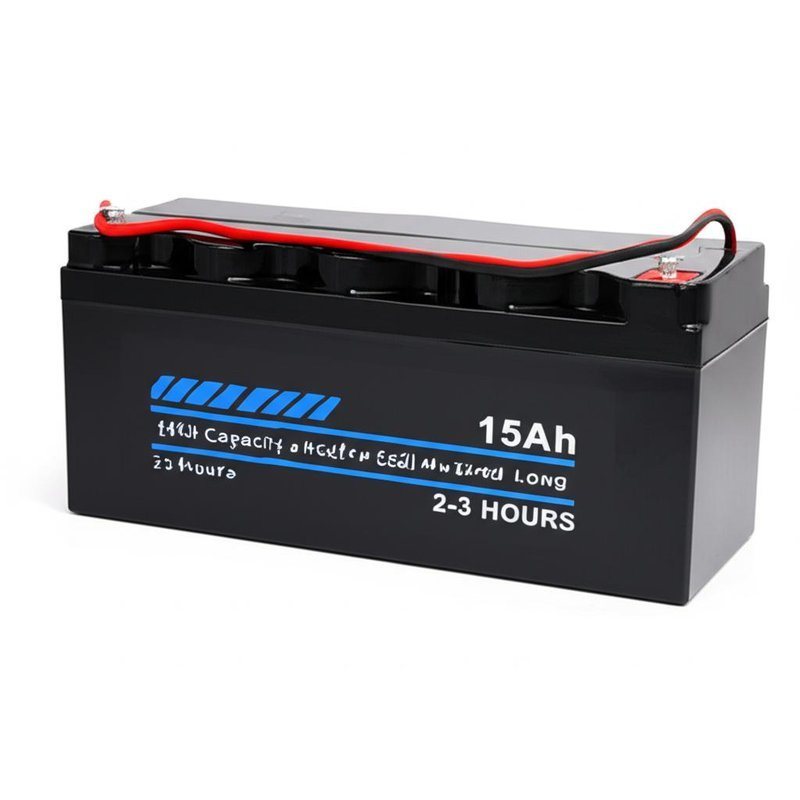 High Capacity 15Ah Electric Powered Battery for Long Discharge Time of 2-3 Hours