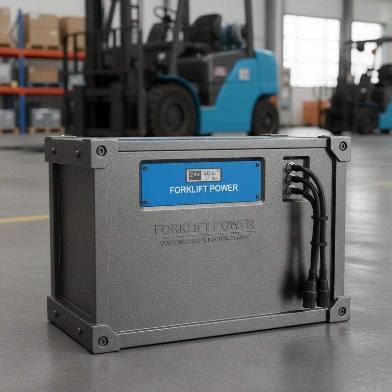 40ah Forklift Lithium Battery 24V Customizable Durable Rechargeable Battery Pack for Heavy Duty Forklift Operations